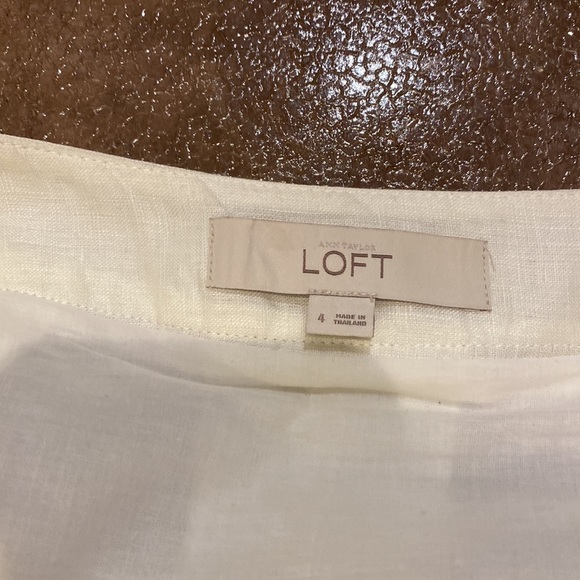 LOFT creamy white skirt - Picture 4 of 6